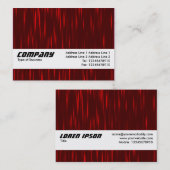 Carte De Visite Bande de texture - Red Streaks (Devant / Derrière)