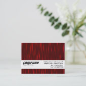 Carte De Visite Bande de texture - Red Streaks (Debout devant)