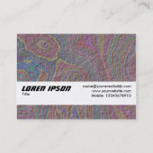 Carte De Visite Bande de texture - rock psychédélique (Dos)