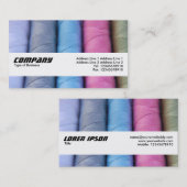 Carte De Visite Bande de texture - Roulettes de coton (Devant / Derrière)