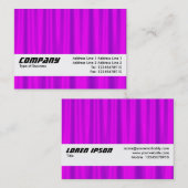 Carte De Visite Bande de texture - Satin pourpre (Devant / Derrière)