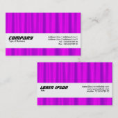 Carte De Visite Bande de texture - Satin pourpre (Devant / Derrière)
