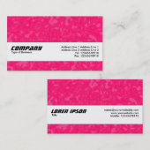 Carte De Visite Bande de texture - Sauce framboise (Devant / Derrière)