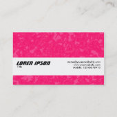 Carte De Visite Bande de texture - Sauce framboise (Dos)