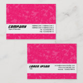 Carte De Visite Bande de texture - Sauce framboise (Devant / Derrière)