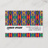 Carte De Visite Bande de texture - Tartan intergalactique (Dos)