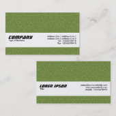 Carte De Visite Bande de texture - texture de relief par vert (Devant / Derrière)