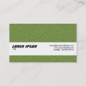 Carte De Visite Bande de texture - texture de relief par vert (Dos)