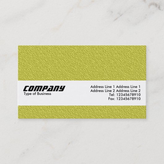 Carte De Visite Bande de texture - Texture en relief jaune (Devant)