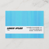 Carte De Visite Bande de texture - Texture peinte en bleu (Dos)