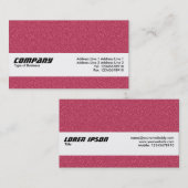 Carte De Visite Bande de texture - Texture rouge bossée (Devant / Derrière)