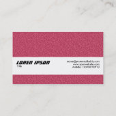Carte De Visite Bande de texture - Texture rouge bossée (Dos)