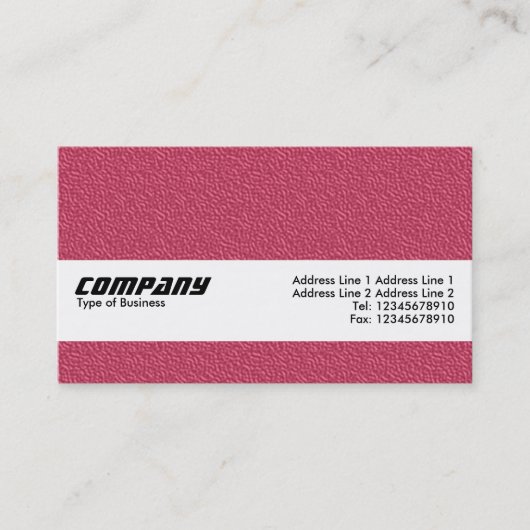 Carte De Visite Bande de texture - Texture rouge bossée (Devant)