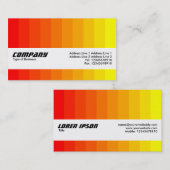 Carte De Visite Bande de texture - Transition des couleurs (Devant / Derrière)