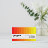 Carte De Visite Bande de texture - Transition des couleurs (Debout devant)