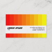 Carte De Visite Bande de texture - Transition des couleurs (Dos)