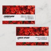 Carte De Visite Bande de texture - Tulipes (Devant / Derrière)