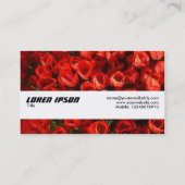 Carte De Visite Bande de texture - Tulipes (Dos)