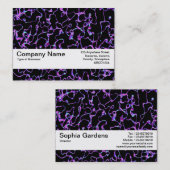 Carte De Visite Bande de texture V2 - Abstrait 080716(3) (Devant / Derrière)