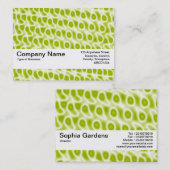 Carte De Visite Bande de texture V2 - Abstrait 080716(8) (Devant / Derrière)