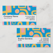 Carte De Visite Bande de texture V2 - Abstrait 170914 (Devant / Derrière)