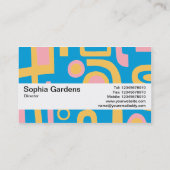 Carte De Visite Bande de texture V2 - Abstrait 170914 (Dos)