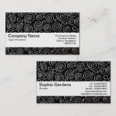 Carte De Visite Bande de texture V2 - Abstrait 181112 - Métal exot (Devant / Derrière)