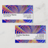 Carte De Visite Bande de texture V2 - Abstrait fractal 061012d (Devant / Derrière)