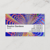 Carte De Visite Bande de texture V2 - Abstrait fractal 061012d (Dos)