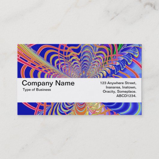 Carte De Visite Bande de texture V2 - Abstrait fractal 061012d (Devant)