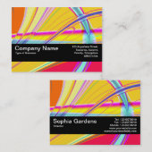 Carte De Visite Bande de texture V2 - Abstrait fractal 061012e (Devant / Derrière)