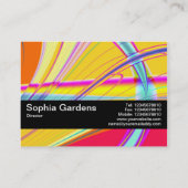 Carte De Visite Bande de texture V2 - Abstrait fractal 061012e (Dos)