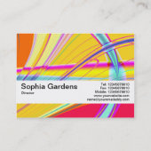 Carte De Visite Bande de texture V2 - Abstrait fractal 061012e (Dos)