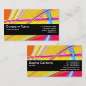 Carte De Visite Bande de texture V2 - Abstrait fractal 061012e (Devant / Derrière)