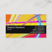 Carte De Visite Bande de texture V2 - Abstrait fractal 061012e (Dos)