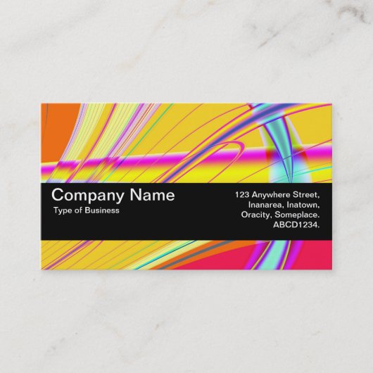 Carte De Visite Bande de texture V2 - Abstrait fractal 061012e (Devant)