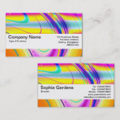 Carte De Visite Bande de texture V2 - Abstrait fractal 061012f (Devant / Derrière)