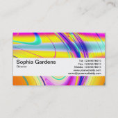 Carte De Visite Bande de texture V2 - Abstrait fractal 061012f (Dos)