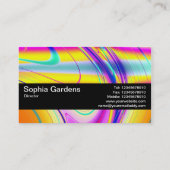 Carte De Visite Bande de texture V2 - Abstrait fractal 061012f (Dos)