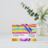 Carte De Visite Bande de texture V2 - Abstrait fractal 061012f (Debout devant)