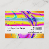 Carte De Visite Bande de texture V2 - Abstrait fractal 061012f (Dos)