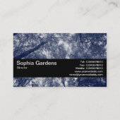 Carte De Visite Bande de texture V2 - Automne Bleu (Dos)