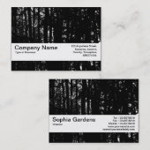 Carte De Visite Bande de texture V2 - Bois foncé HC (Devant / Derrière)