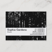 Carte De Visite Bande de texture V2 - Bois foncé HC (Dos)