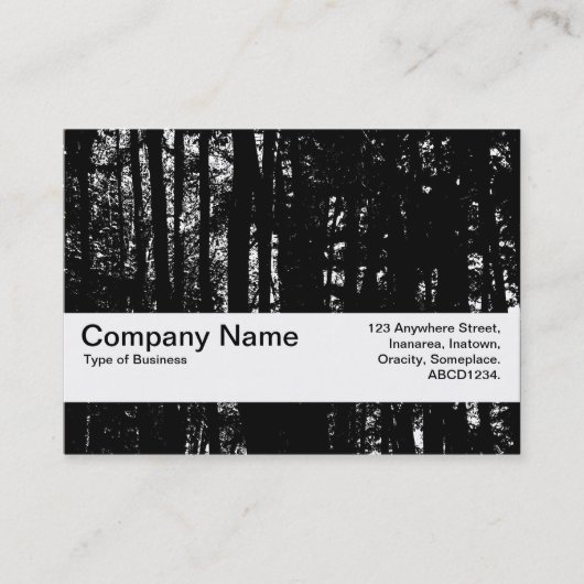 Carte De Visite Bande de texture V2 - Bois foncé HC (Devant)