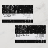 Carte De Visite Bande de texture V2 - Bois foncé HC (Devant / Derrière)