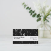 Carte De Visite Bande de texture V2 - Bois foncé HC (Debout devant)