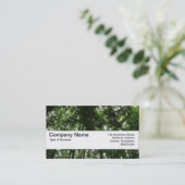 Carte De Visite Bande de texture V2 - Canopée de bois 01 (Debout devant)