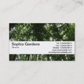 Carte De Visite Bande de texture V2 - Canopée de bois 01 (Dos)