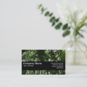 Carte De Visite Bande de texture V2 - Canopée de bois 01 (Debout devant)